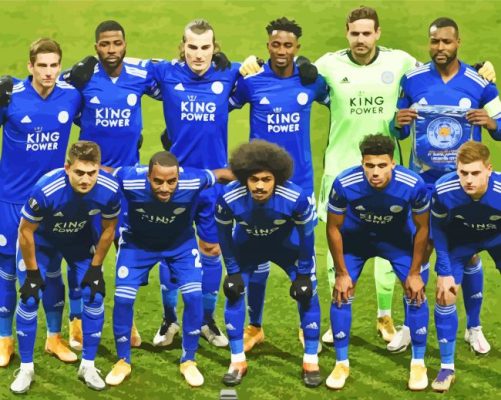 Leicester City Football Team paint by numbers