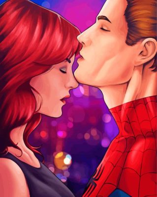 Aesthetic Mary Jane Watson paint by number