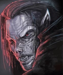 Aesthetic Morbius paint by numbers