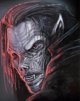 Aesthetic Morbius paint by numbers