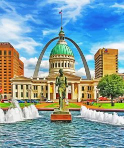 Aesthetic Old Courthouse paint by numbers