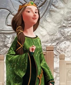 Beautiful Queen Elinor paint by numbers