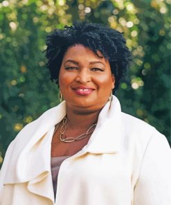 The American Politician Stacey Abrams paint by numbers