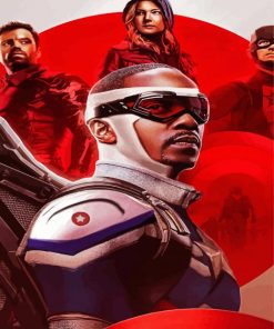 The Falcon And The Winter Soldier paint by numbers