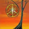 Peace Tree paint by numbers