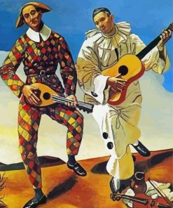 André Derain Arlequin Et Pierrot paint by numbers