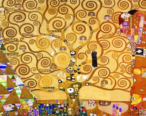 Gustav Klimt Tree Of Life paint by numbers