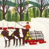 Hauling Logs Maud Lewis paint by numbers