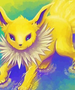 Jolteon Pokemon paint by numbers