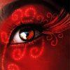 Red Lady Eye paint by numbers