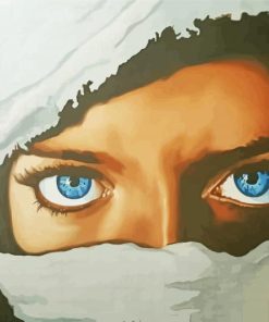 Sad Lady Eyes paint by numbers