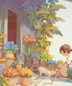 Vintage Flower Shop Vintage Flower Shop paint by number