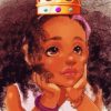 Black Little Princess paint by numbers