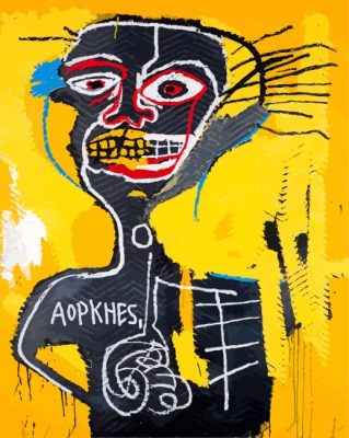 Cabeza Jean Michel Basquiat paint by numbers