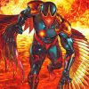 Darkhawk Superhero paint by number p