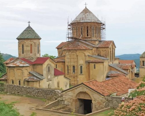 Gelati Monastery Kutaisi paint by numbers