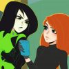 Kim Possible And Shego paint by numbers