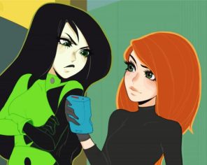 Kim Possible And Shego Paint By Numbers - Numeral Paint Kit
