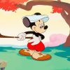 Mickey Mouse Learning Golf paint by numbers