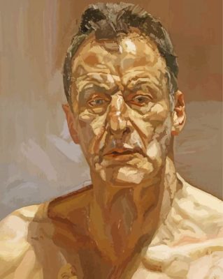Reflection Lucien Freud paint by numbers