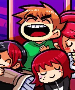 Scott Pilgrim Vs The World Ilustration paint by number p