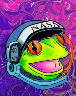 Space Frog paint by numbers