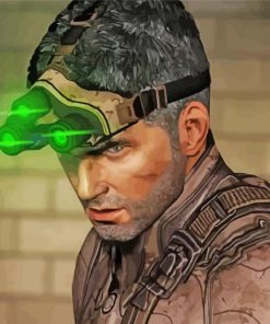 Splinter Cell warrior paint by numbers