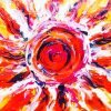 Abstract Sun paint by number p