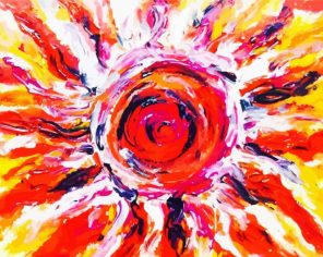 Abstract Sun paint by number p