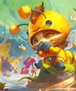 Teemo The Bee paint by numbers