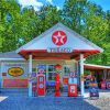 Texaco Cafe Gas Station paint by numbers