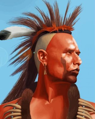 Wes Studi Art  paint by numbers