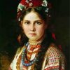 Young Ukrainian paint by numbers