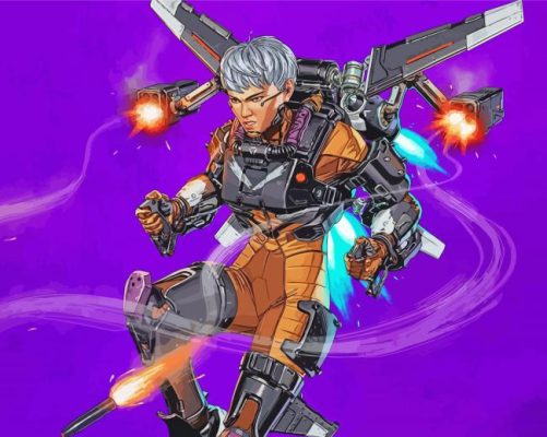 Valkyrie Apex Legends Illustration paint by numbers