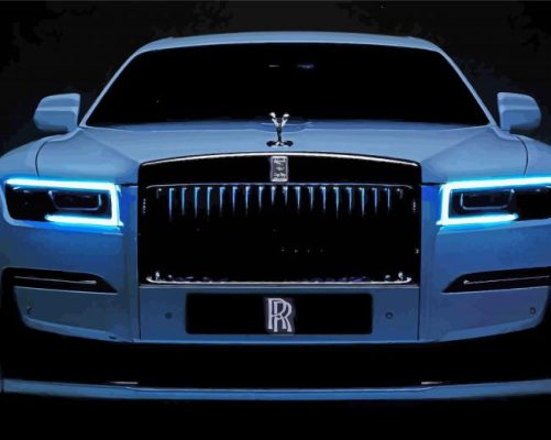 Aesthetic Roll Royce Car paint by number