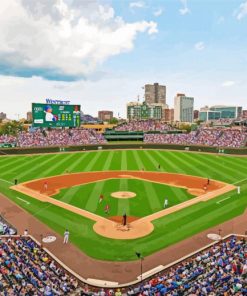 Wrigley Field paint by number
