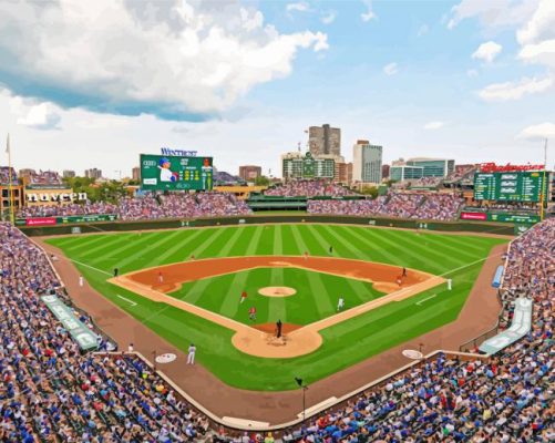 Wrigley Field paint by number