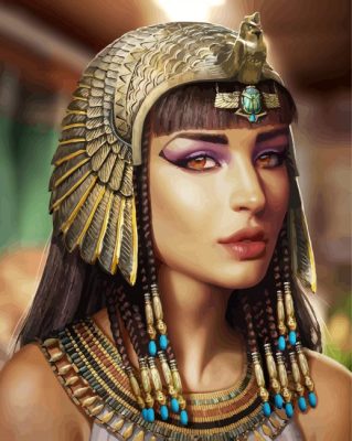 Beautiful Cleopatra paint by number p