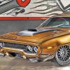 Brown 1971 Road Runner Car paint by numbers