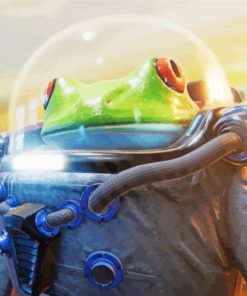 Cool Space Frog paint by numbers
