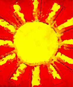 Cool Sun Abstract paint by number p