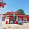 Cool Texaco Cafe Gas Station paint by numbers