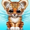 Cute Baby Tiger paint by number p
