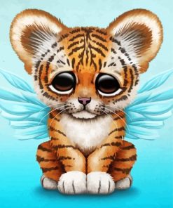 Cute Baby Tiger paint by number p
