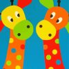 Cute Giraffe paint by numbers
