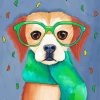 Cute Dog With paint by numbers