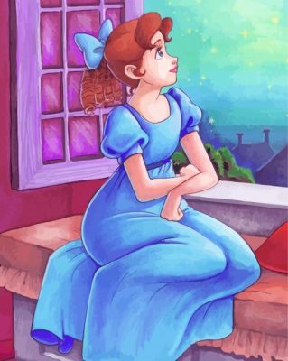 Wendy Darling Waiting For Peter paint by numbers