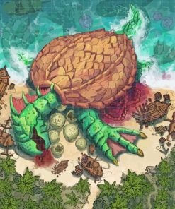 Dead Dragon Turtle paint by number
