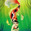 Gothic Mermaid Coy Fish paint by numbers