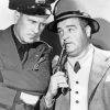 Monochrome Abbott and Costello paint by number p